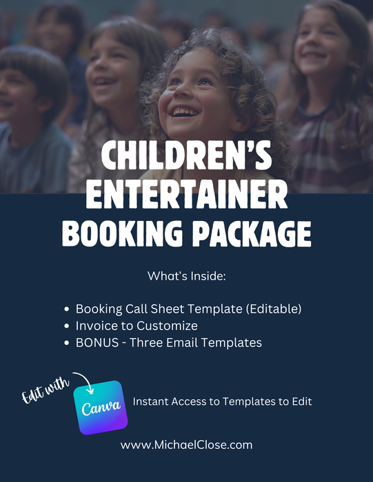 Children's Entertainer Booking Package