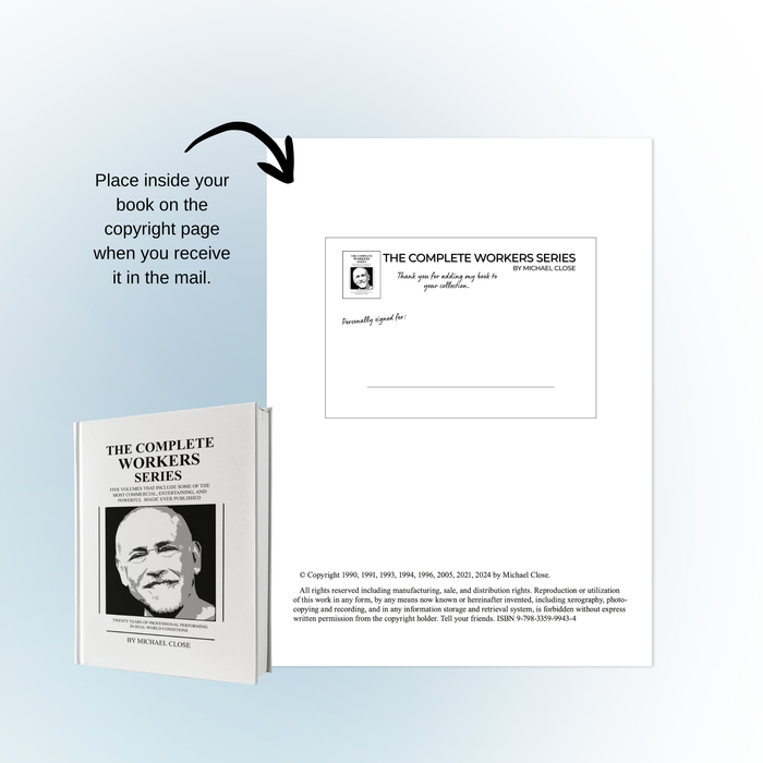 Free Personalized Bookplate for "The Complete Workers Series" Hardcover