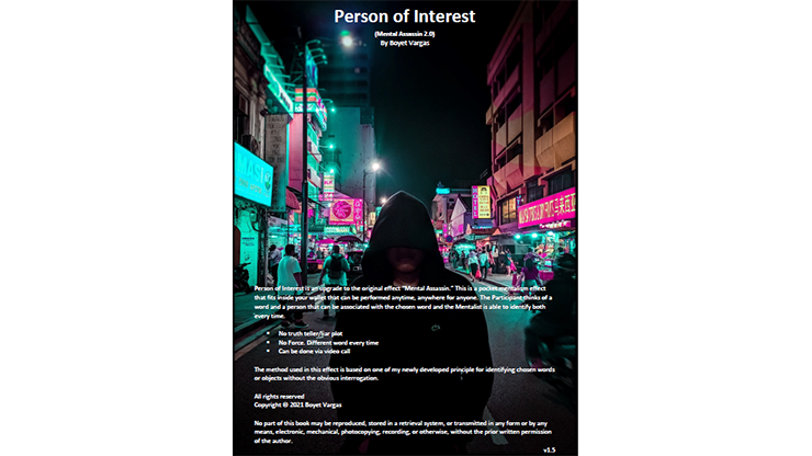 Person of Interest by Boyet Vargas ebook DOWNLOAD